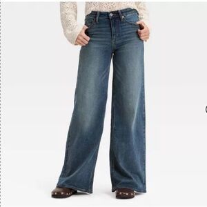 Target high-rise wide leg jean